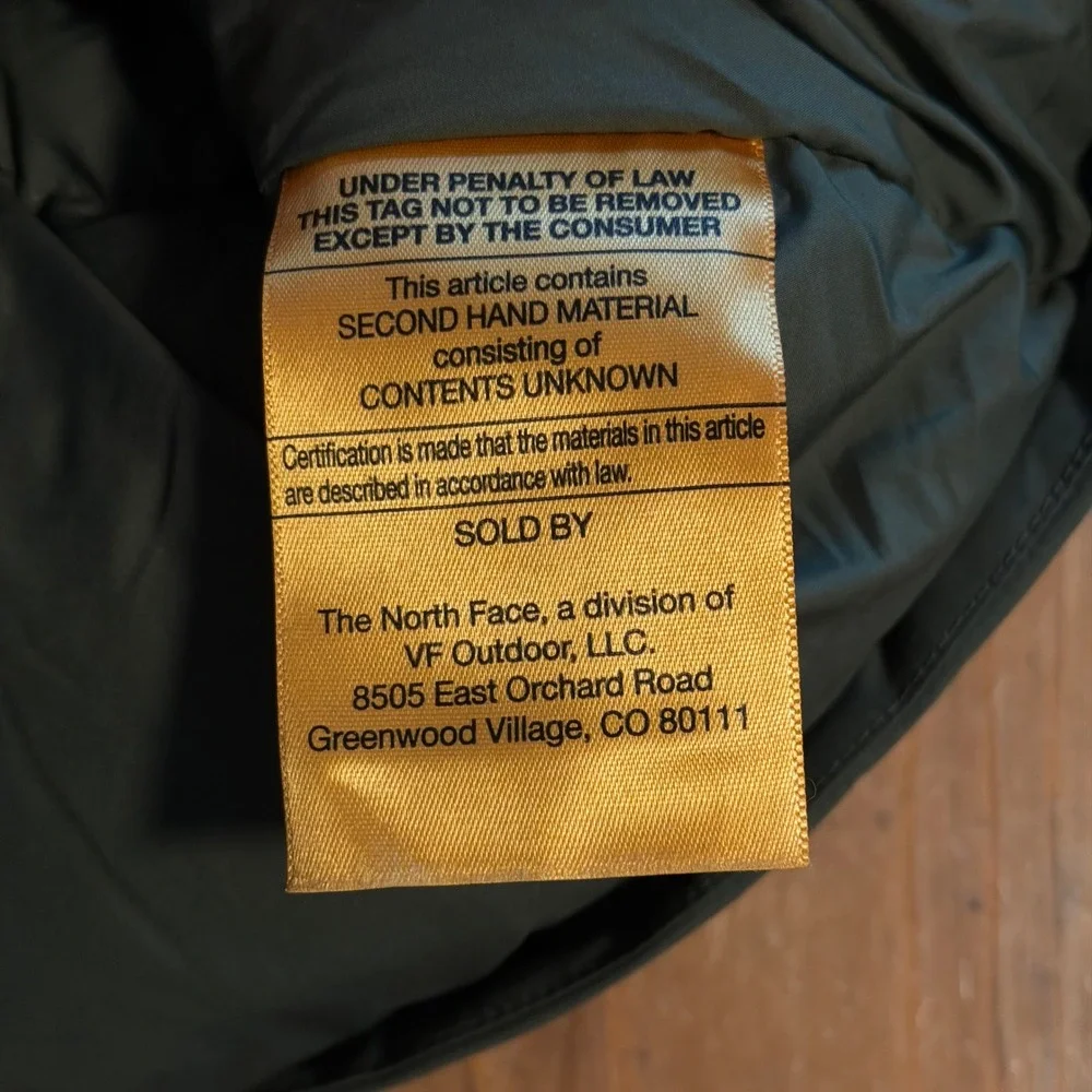The North Face McMurdo Down Parka Mens Medium Thyme Green 600 Puffer Winter Coat